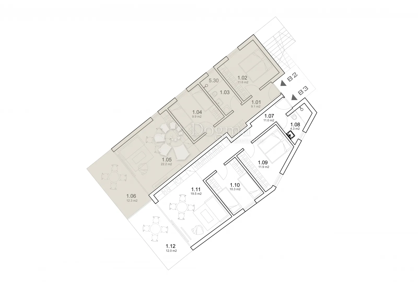 luksuzni apartman uz more b2 - slika 22