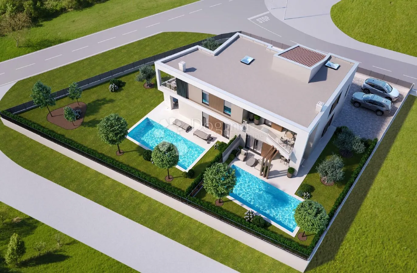 umag, novogradnja, dvojnica blizu mora - slika 11