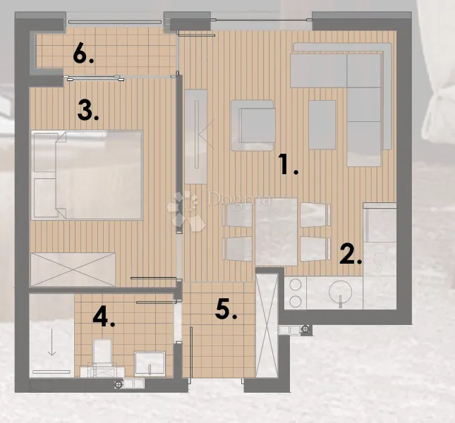 projekt jahorina - zgrada a1 apartman 25 na 2.katu - slika 3