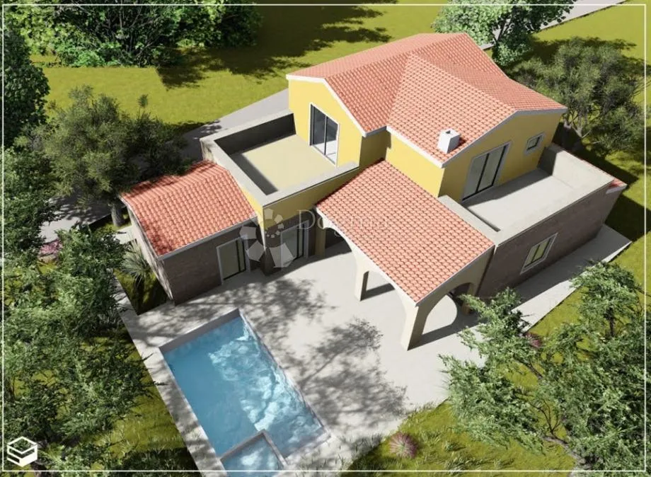vrsi - projekt vile sa bazenom i građevinskom dozvolom 600 m 2 - slika 10