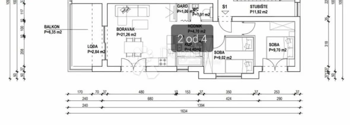 veličanstvena novogradnja s pogledom na more i s terasom od 72 m2! - slika 7