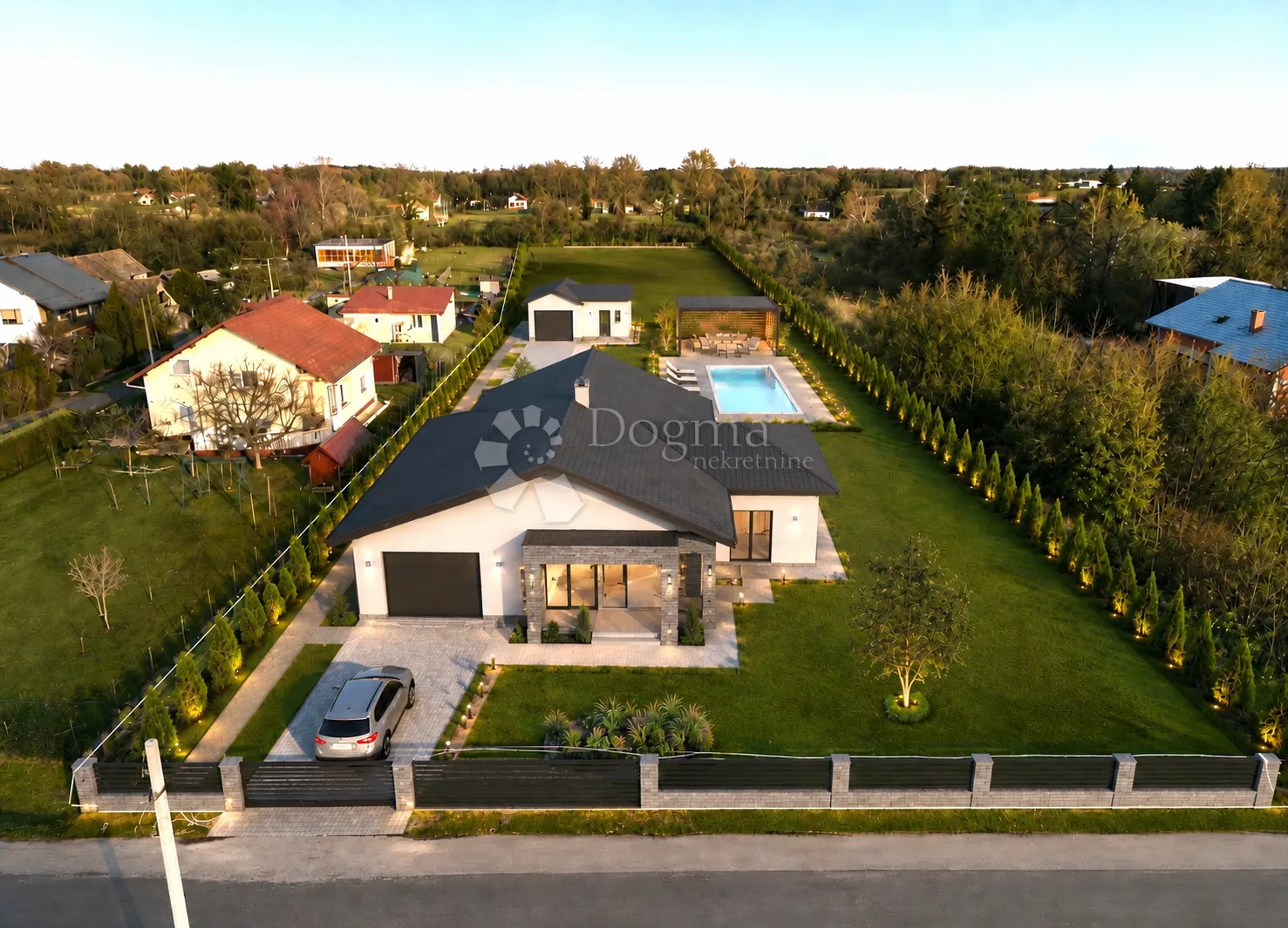 Građevna parcela za divnu obiteljsku oazu uz investicijski potencijal na 8100 m2 - Leprovica, Dugo Selo