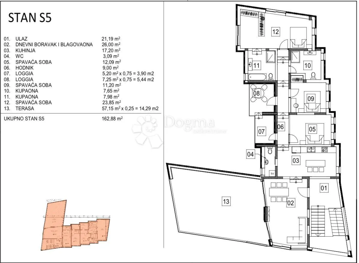 penthouse s panoramskim pogledom - slika 45