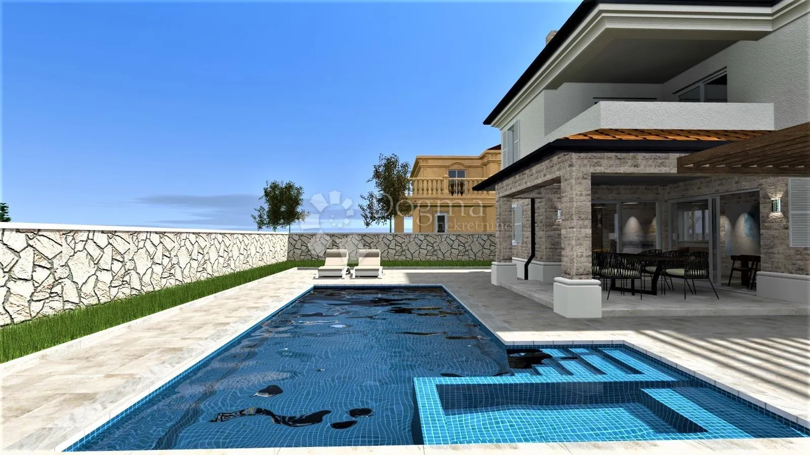 kamen villa u mirnom okruženju otoka krka - slika 28