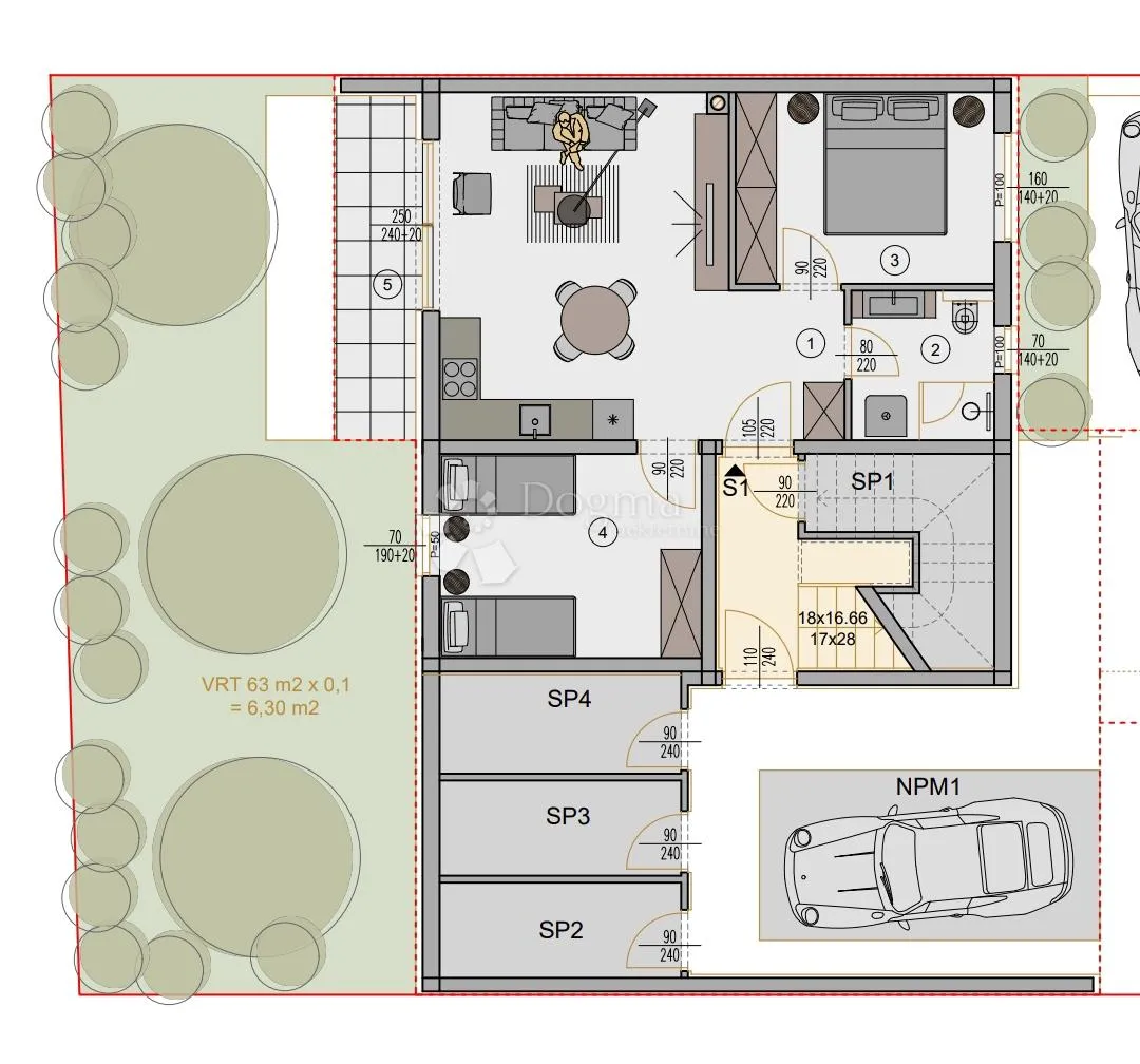 kvalitetna novogradnja kaštanjer zgrada 4 (parking + ostava) - slika 8