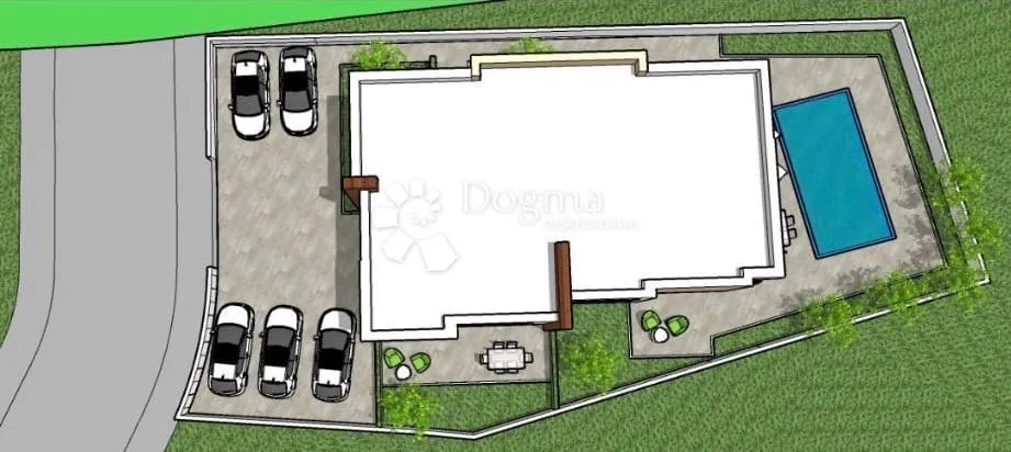 moderan dvoetažni stan s bazenom – vodice - slika 4