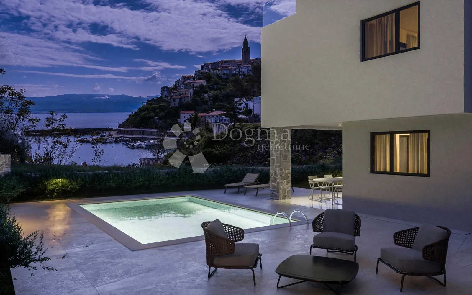 vrbnik, apartman sa bazenom 50 m od mora - slika 7