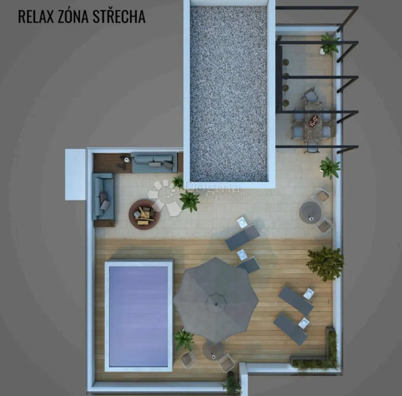 luksuzni penthouse s privatnom prostranom krovnom terasom i prekrasnim pogledom na more, barbat. - slika 5