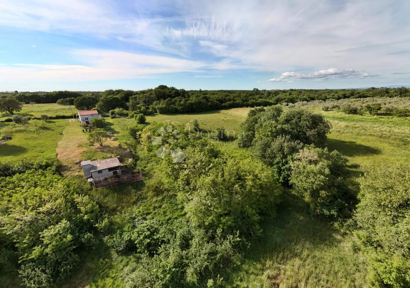 Muntić – zemljište 1.516 m², 7 km do mora - Muntić, Ližnjan