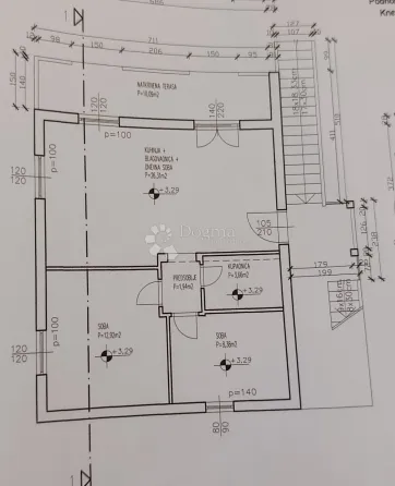 samostojeća kuća 70 m od mora, mastrinka - slika 23