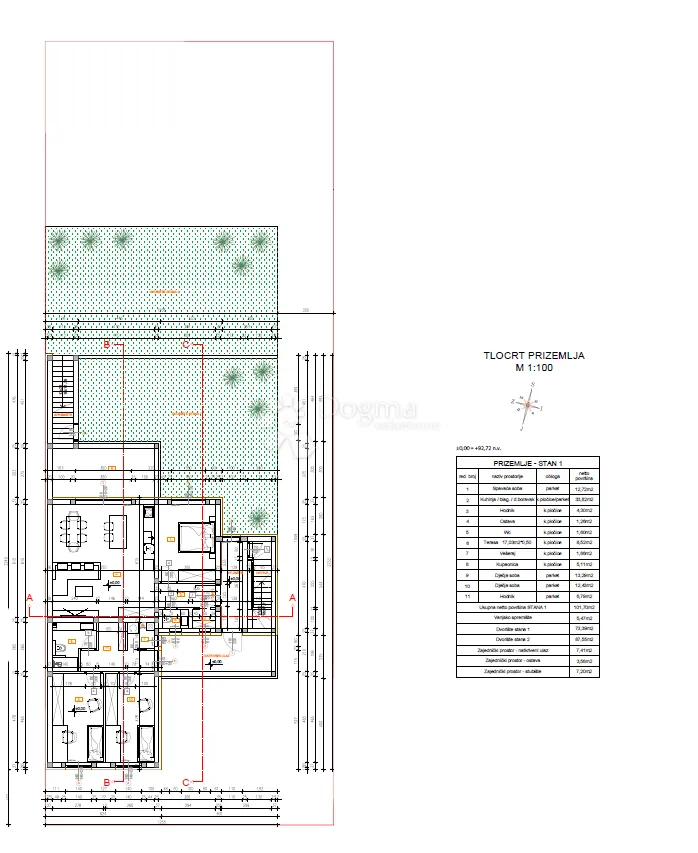 novogradnja – 4-sobni prizemlje stan čepin (novo naselje) - slika 7