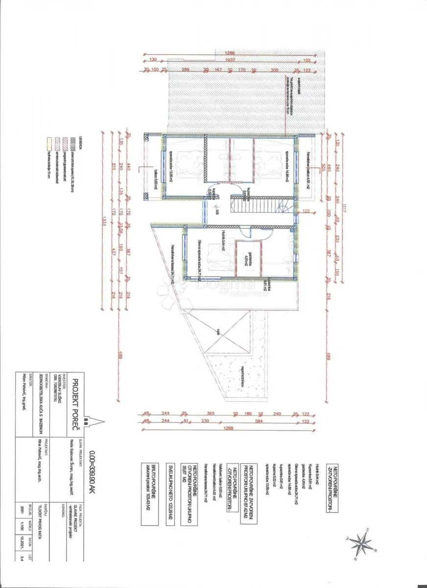građevinsko zemljište s pravomoćnom dozvolom i projektom luksuzne kuće s bazenom - slika 12