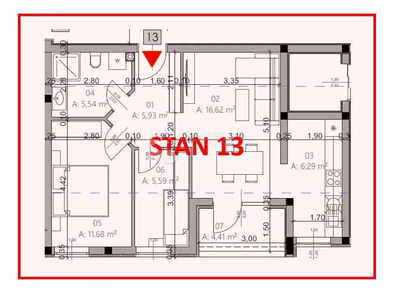 monvidal stan 13 - 2s+db, 2. kat - slika 4