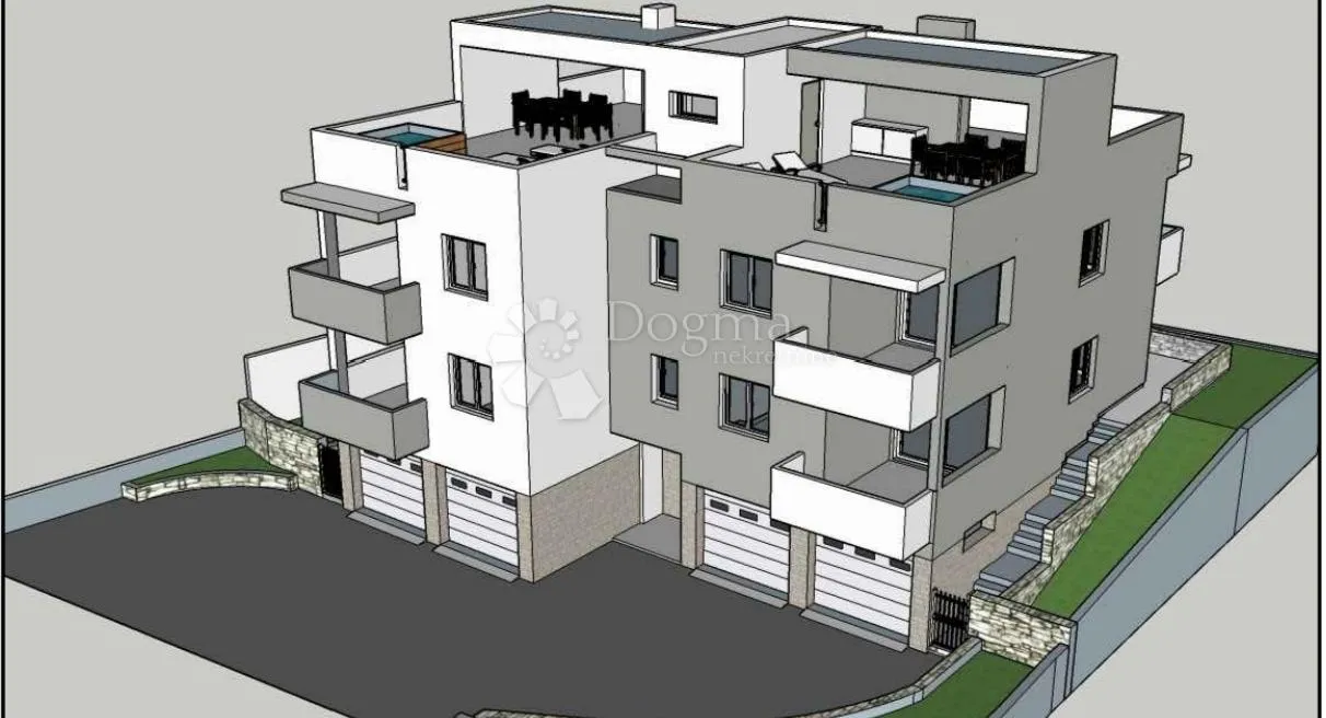 stan u prizemlju s vrtom i spektakularnim pogledom - ražanac - slika 2
