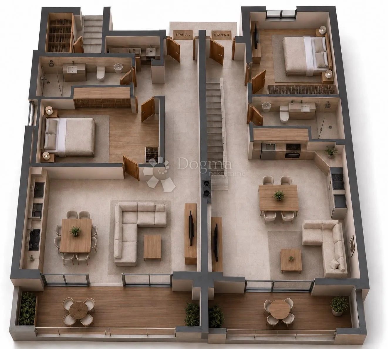 novogradnja u omišlju s pogledom na more - slika 6