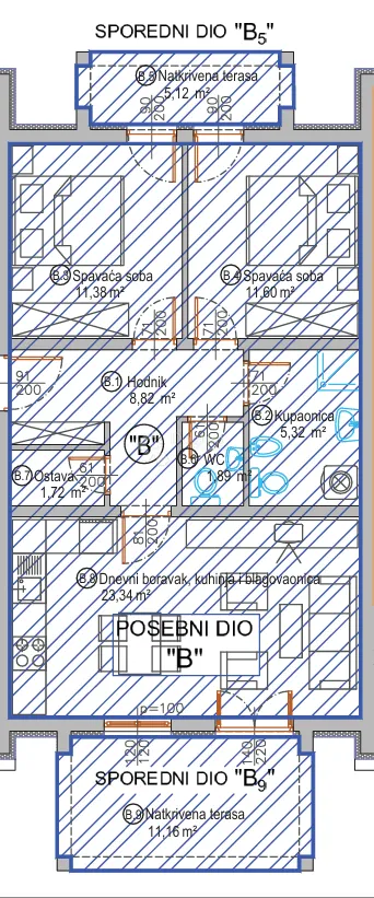 luksuzan dvosoban stan u prizemlju s terasom - poreč okolica - slika 4