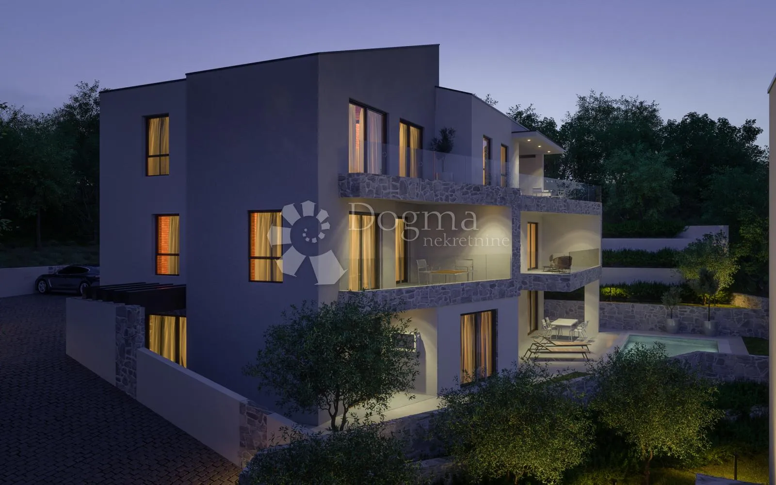 vrbnik, apartman sa bazenom 50 m od mora - slika 18