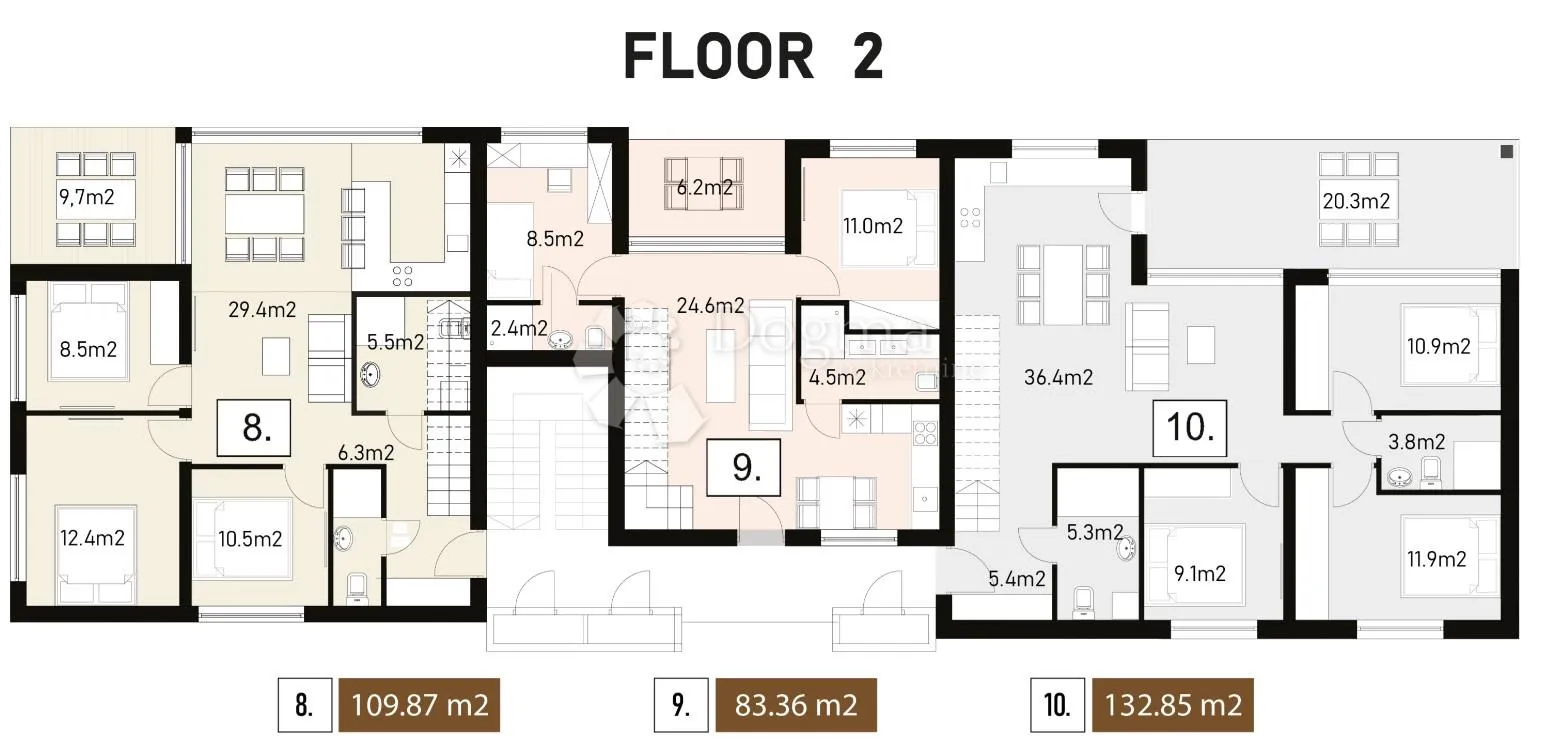 nin - s9 penthouse 2. kat s pogledom na more - slika 12