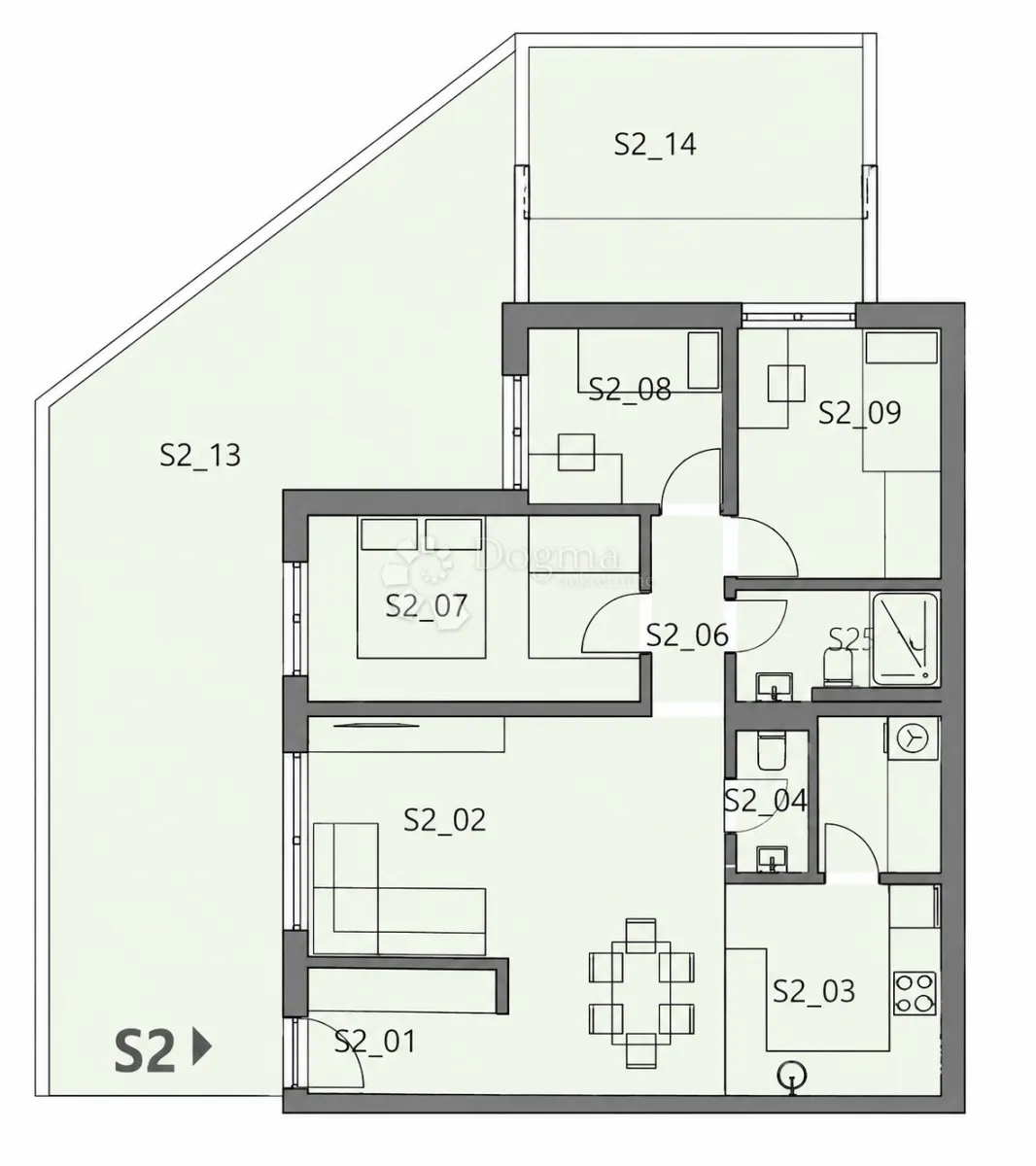 ekskluzivna novogradnja u šestinama – stan s2 - 94,74 m2 - slika 11