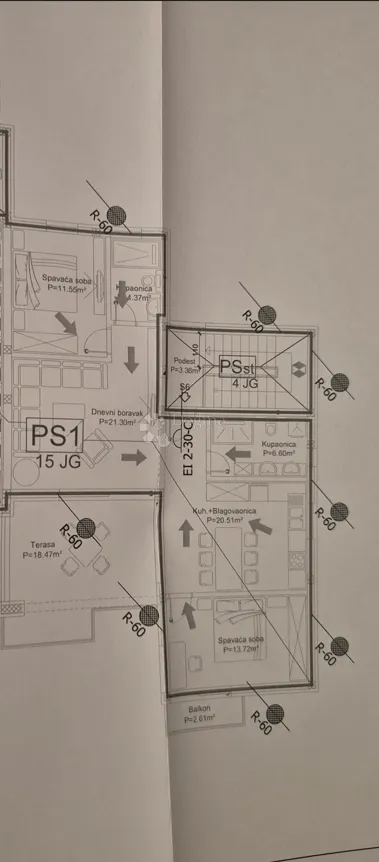 prodaje se – elegantan dvosobni stan na drugom katu, primošten - slika 20