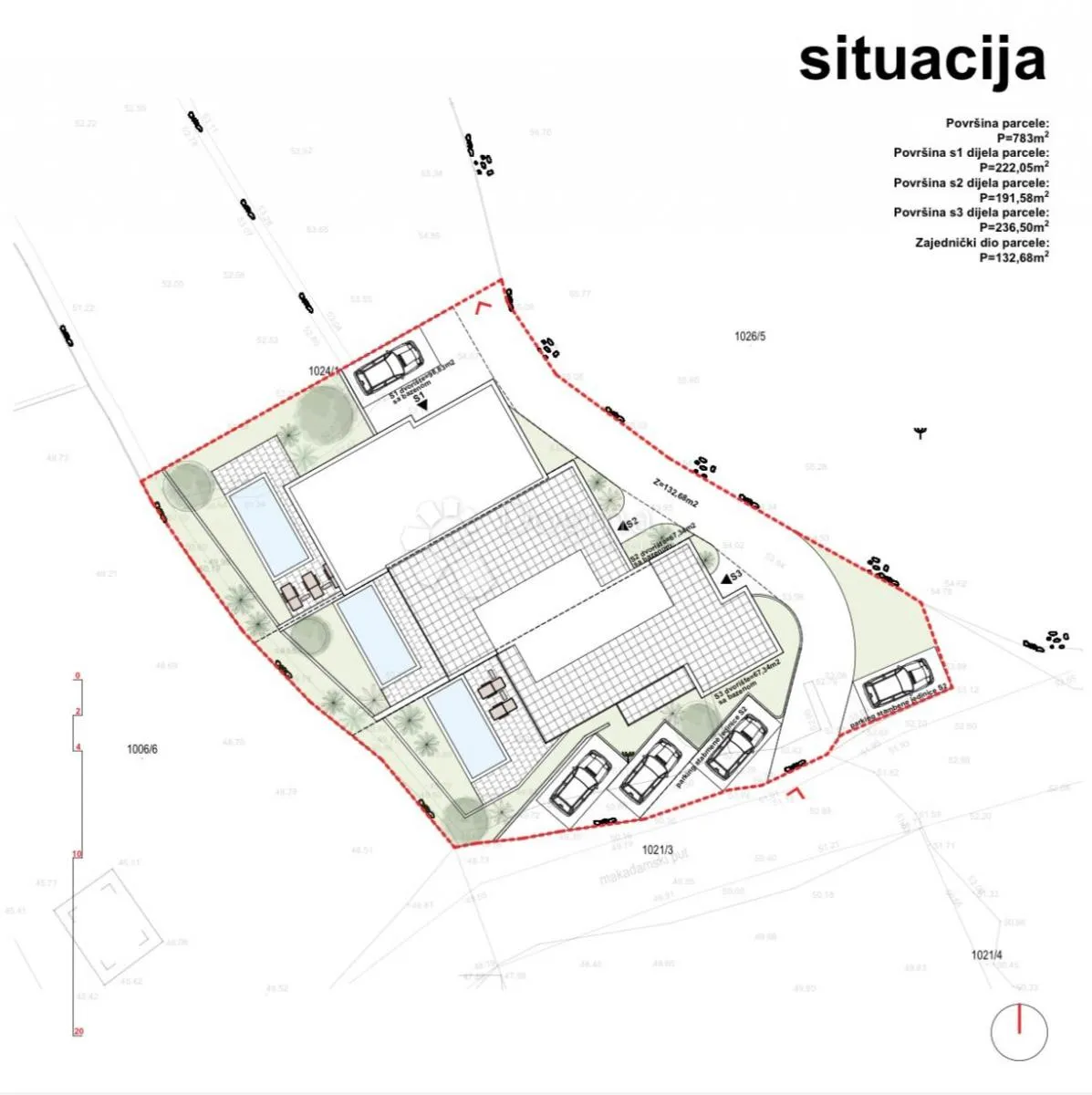 luksuzni stan s3 s vrtom i bazenom vodice - slika 6