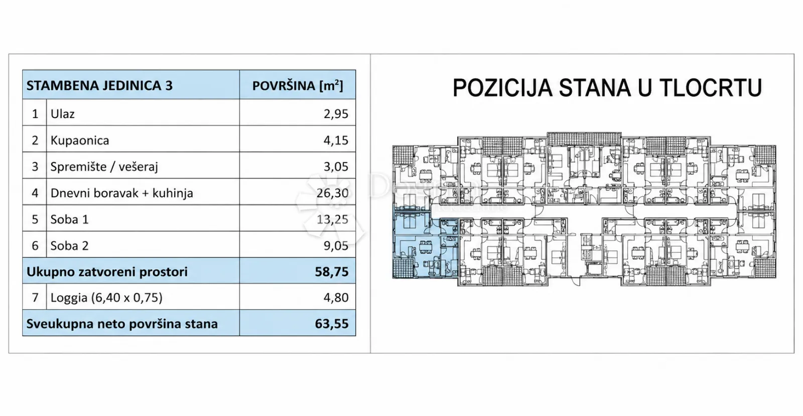 pretprodaja stanova – moderan obiteljski stan u novogradnji, varaždin | 58,75 m² + loggia - slika 9