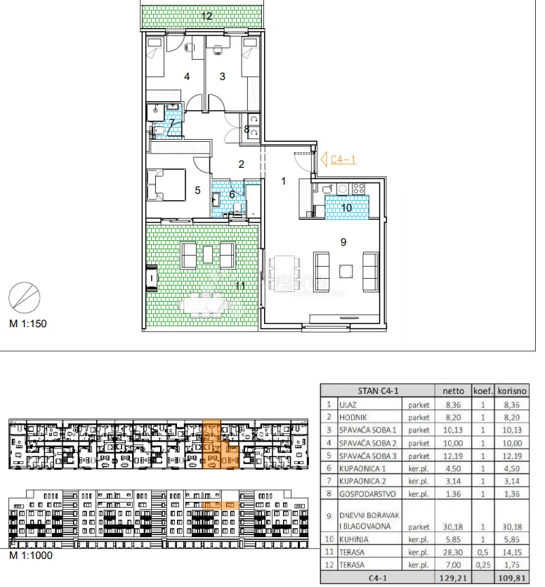 velika gorica, novogradnja, četverosoban stan 108.31 m2, 4.kat - slika 13