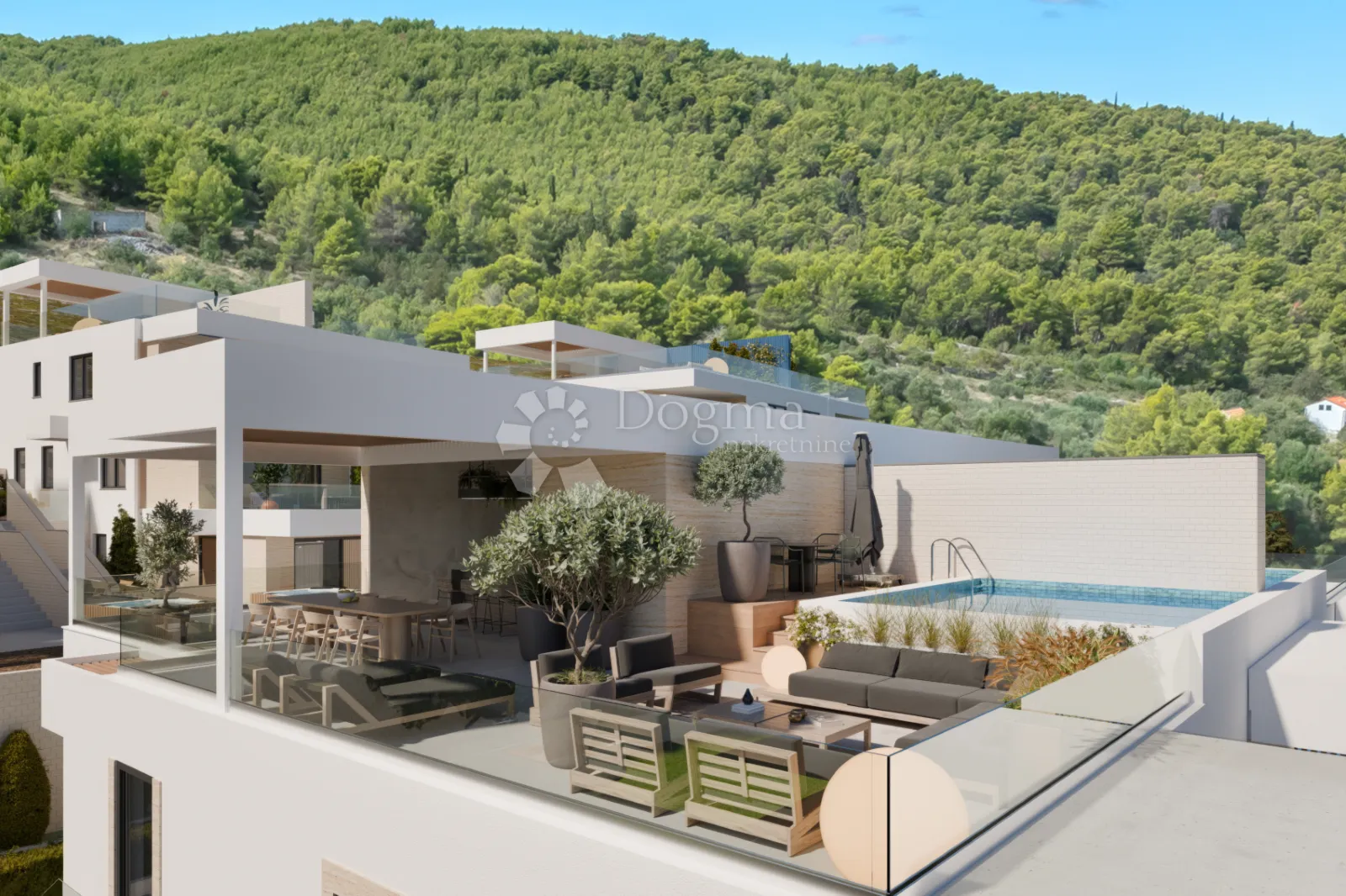 dvoetažni penthouse s krovnom terasom i bazenom (p7-a5) - slika 14