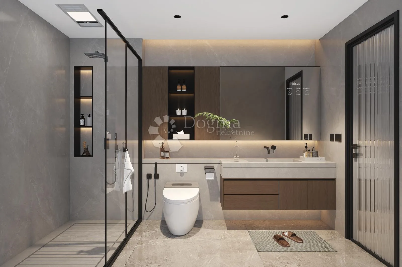 novogradnja – vila, 140 m2, 3ss, bazen, pogled na more - slika 15