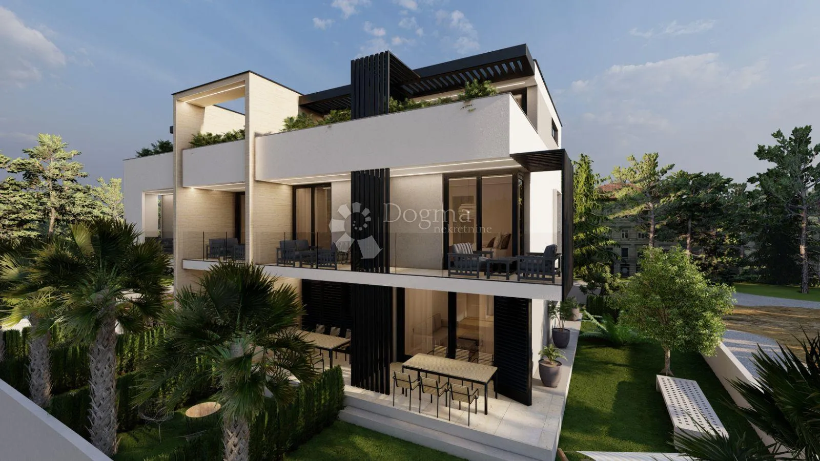 hitna prodaja!!! grad krk - apartman sa okućnicom i pogledom na more - slika 2