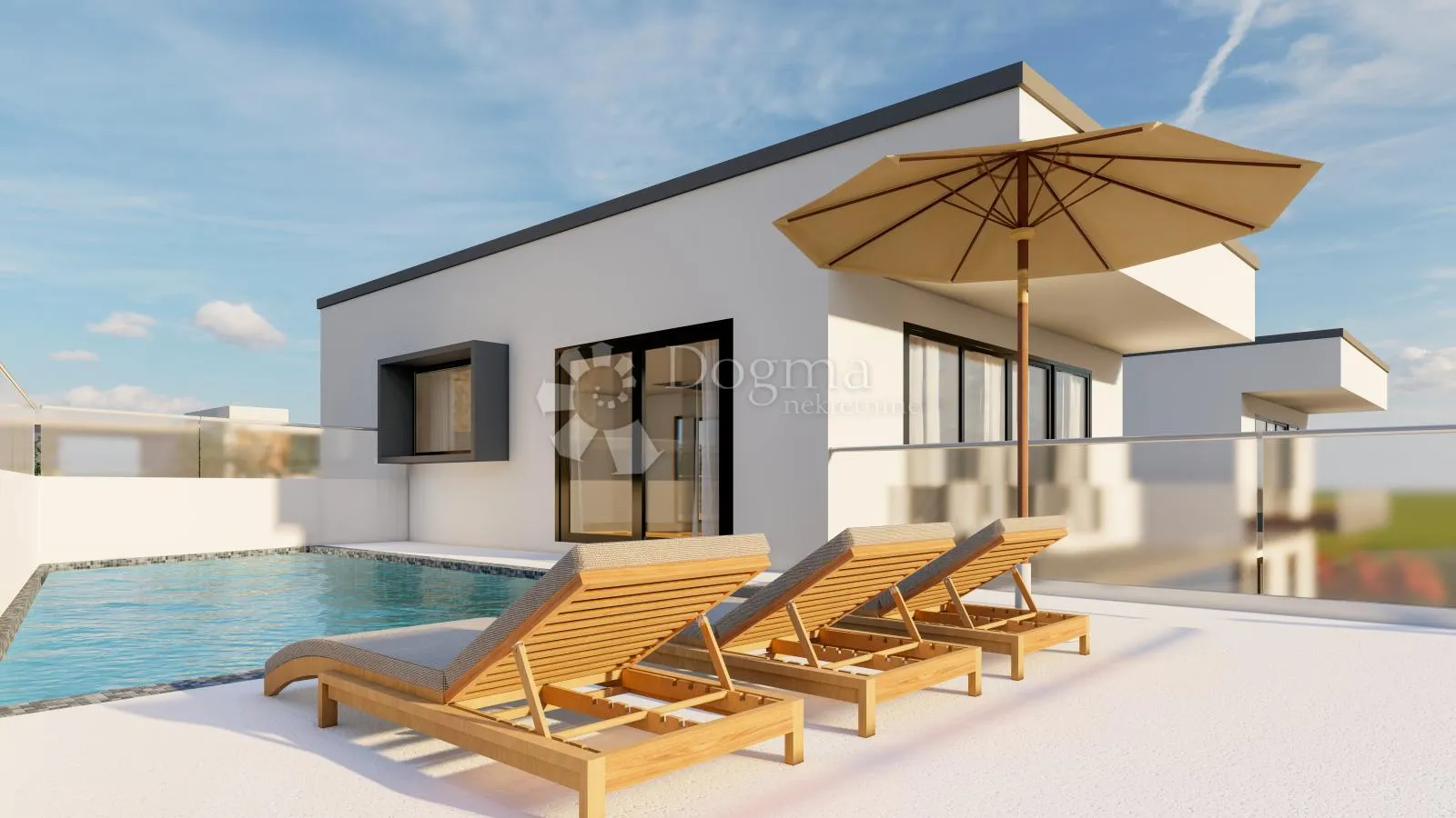 novogradnja – vila, 140 m2, 3ss, bazen, pogled na more - slika 7