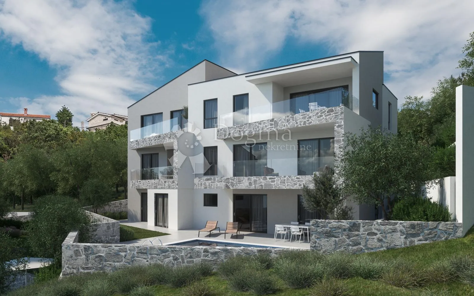 vrbnik, apartman sa bazenom 50 m od mora - slika 7