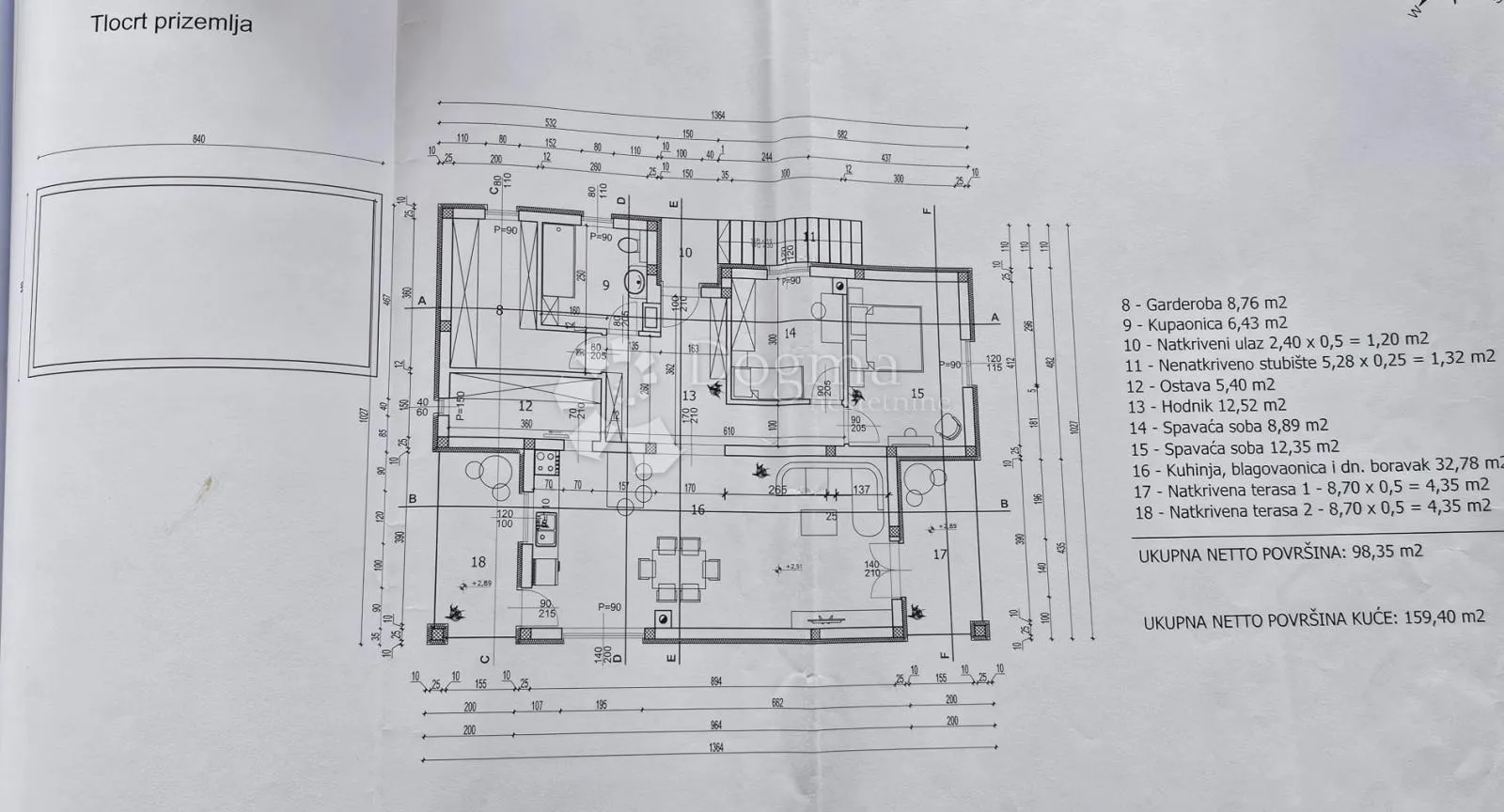 prilika - kuća u roh-bau fazi u srcu istre - slika 9