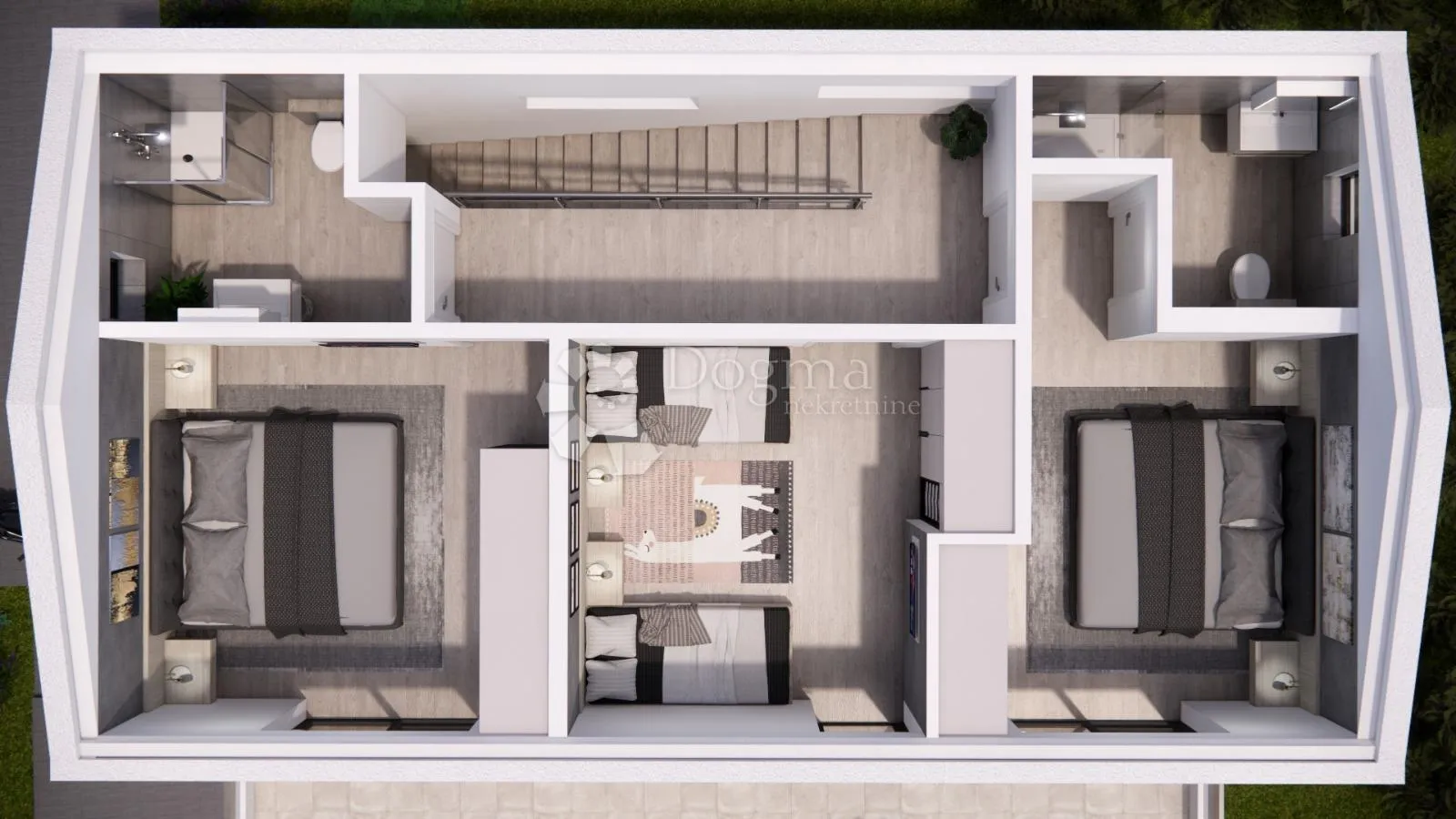 rtina sunset – projekt 6 vila s bazenom, pogled na more - slika 18
