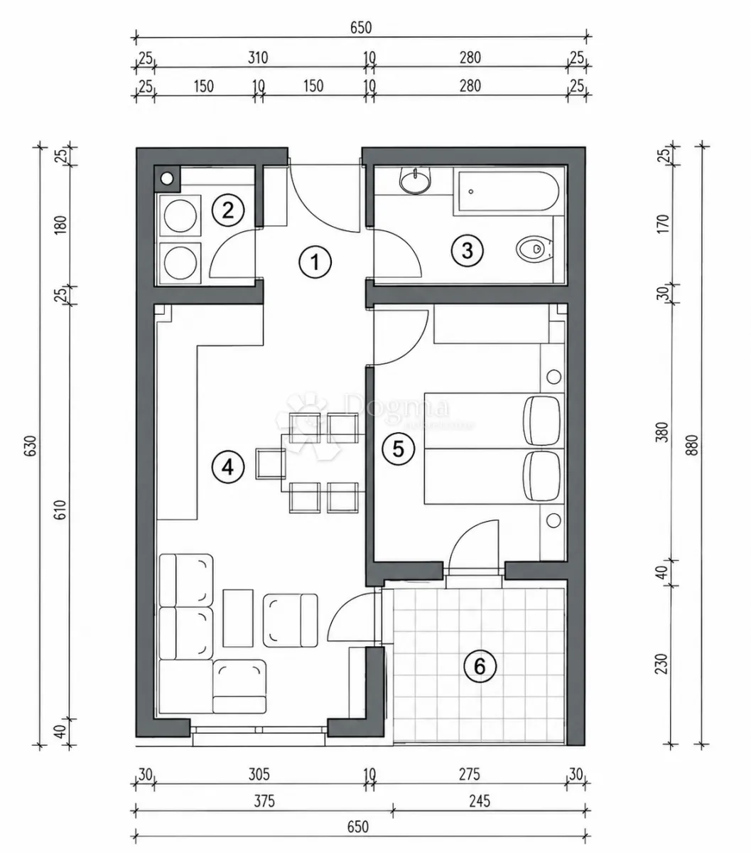 pretprodaja stanova – moderan stan na 2. katu novogradnje, varaždin | 39,50m² + loggia - slika 8