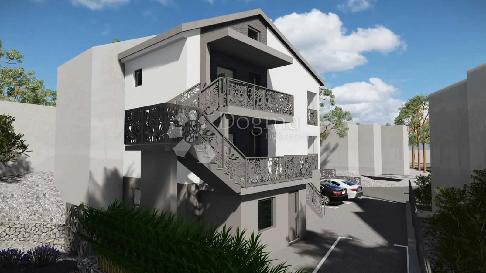 dvoetažni apartman s lijepom terasom s pogledom na more - slika 4