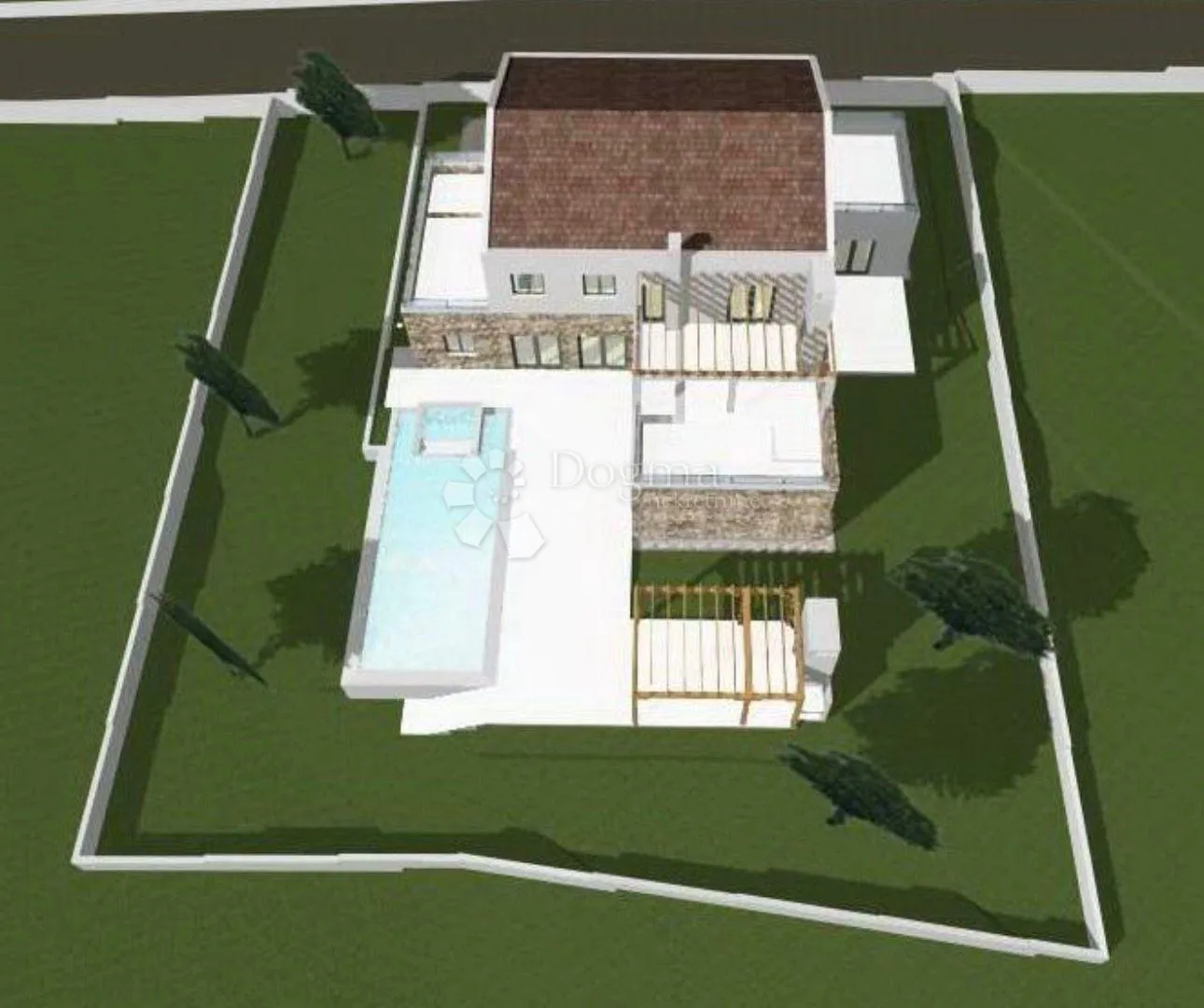 građevinsko zemljište s projektom i građevinskom dozvolom za vilu - slika 7