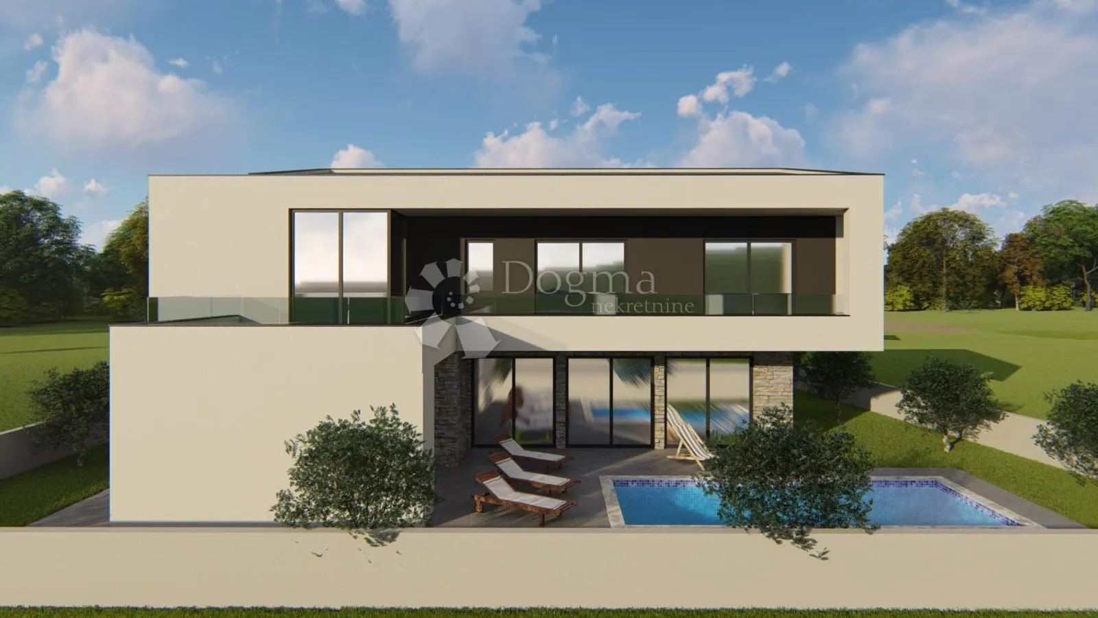 prekrasna vila s bazenom u izgradnjii! - pogled more - slika 5