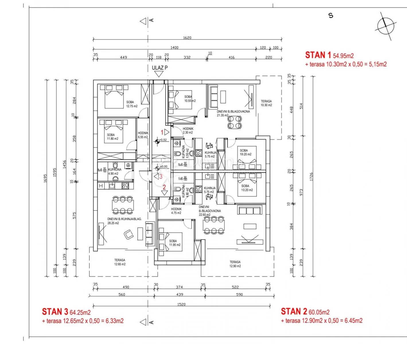 apartman 2 60m2 novogradnja - slika 6