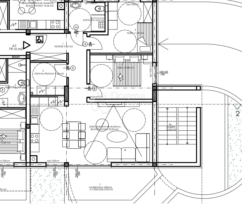 novogradnja veli vrh - prizemlje, 79 m2 (a7) - slika 3