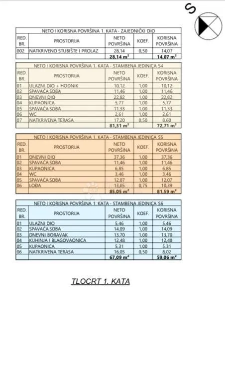 stan 1. kat vodice novogradnja - slika 8