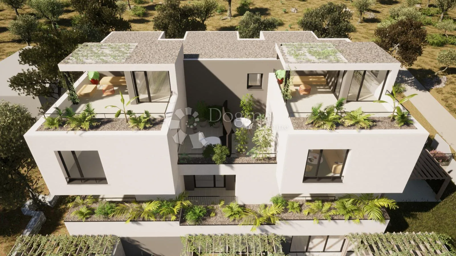 vodice - s5 dvoetažni penthouse na 1. i 2. katu s vrtom i krovnom terasom, 159,01 m2 netto - slika 16