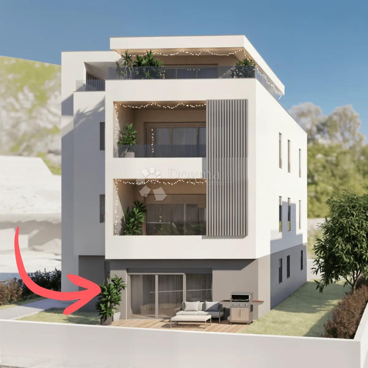 kaštel stari – novogradnja, 2s+db s privatnim vrtom - slika 5