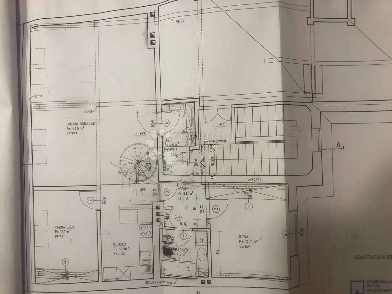 centar, klaićeva – unikat dvoetažni stan s galerijom - 116m2 - slika 30