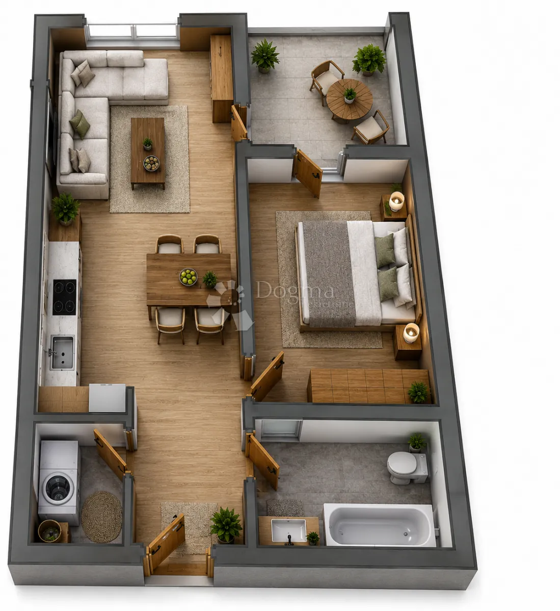 pretprodaja stanova – moderan stan na 2. katu novogradnje, varaždin | 39,50 m² + loggia - slika 7
