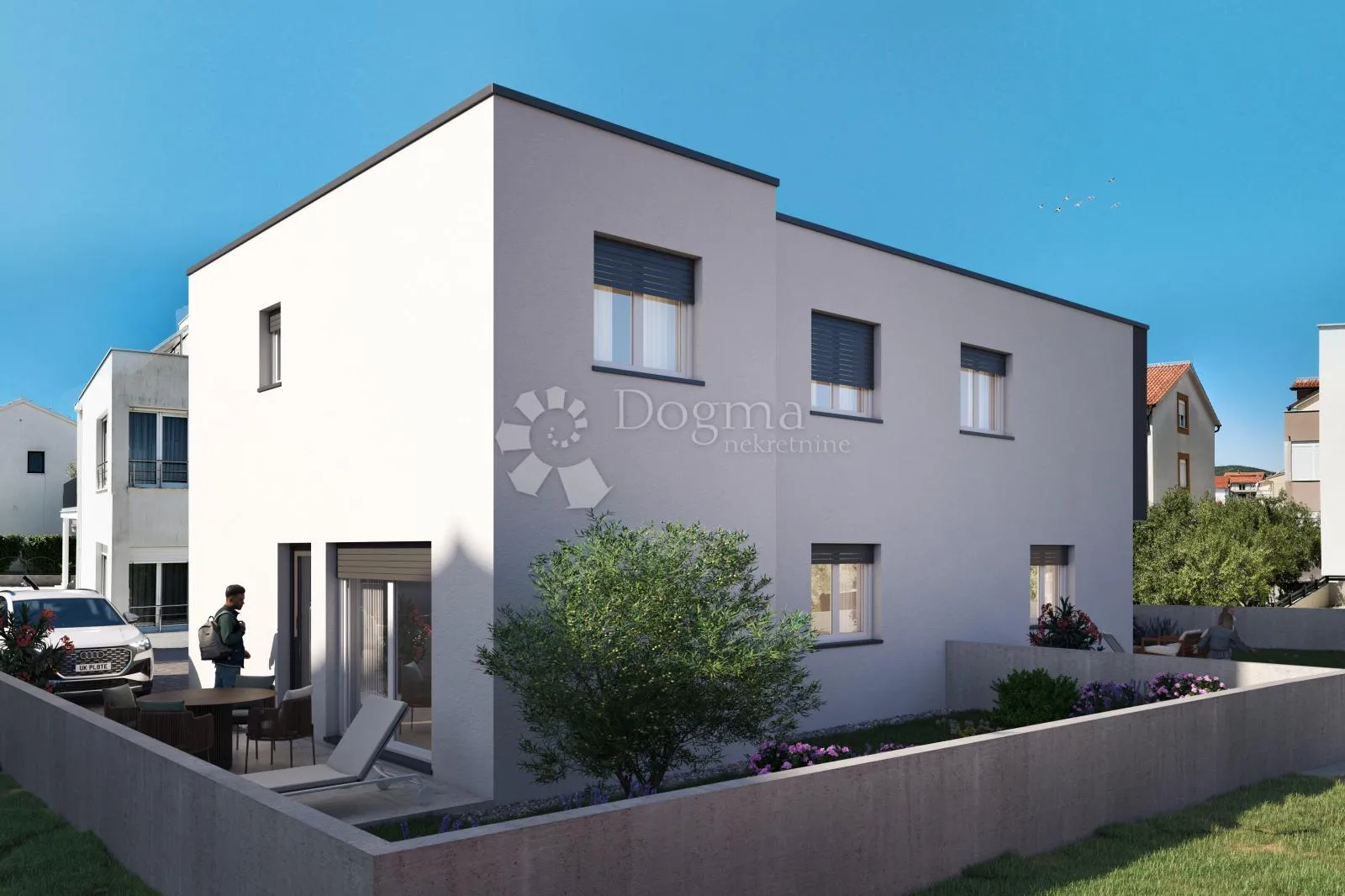 vodice - moderan dvoetažni stan s vrtom - slika 4