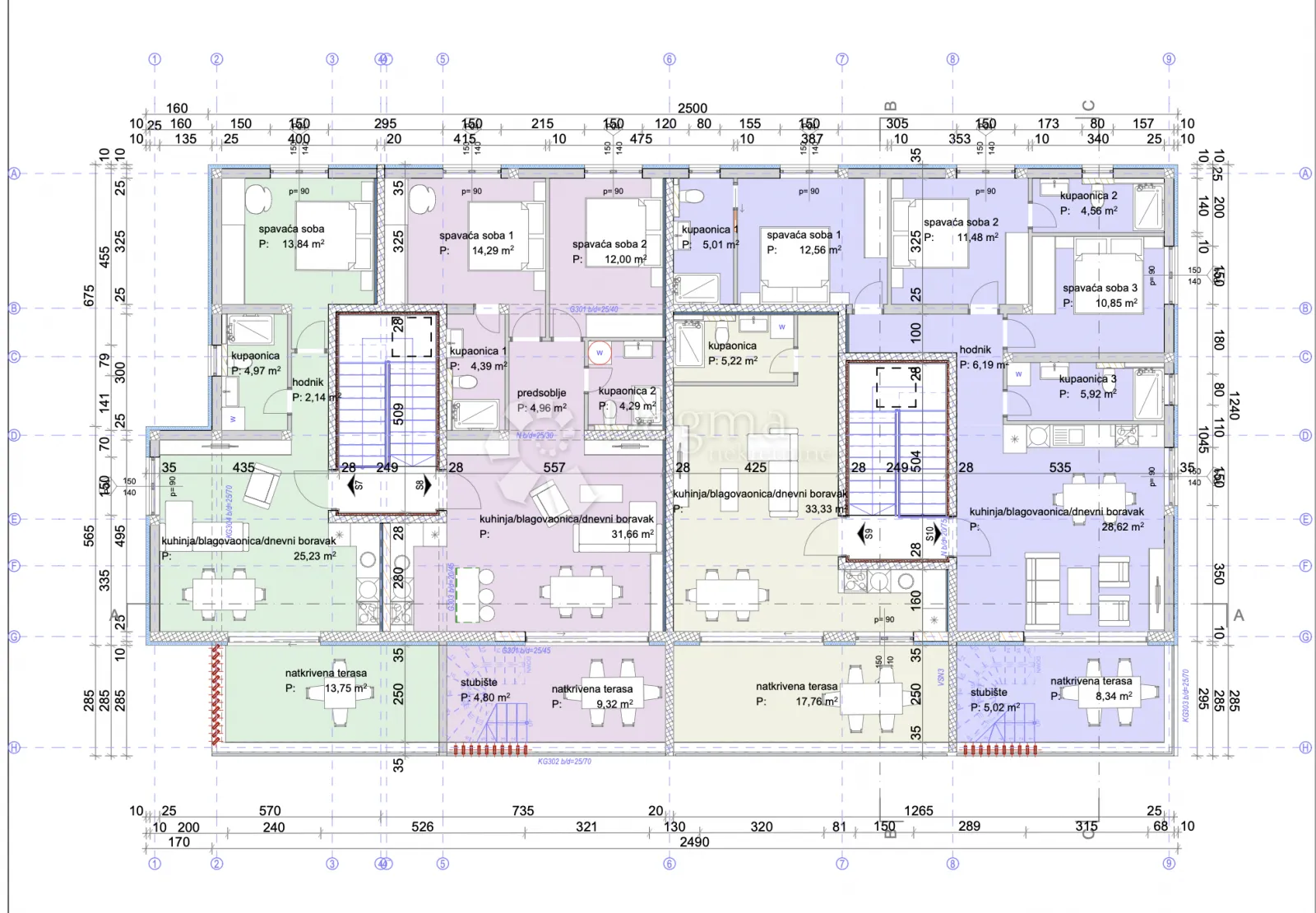 srima | ekskluzivni studio apartman na zadnjem katu – otvoren pogled i prostrana lođa - slika 13