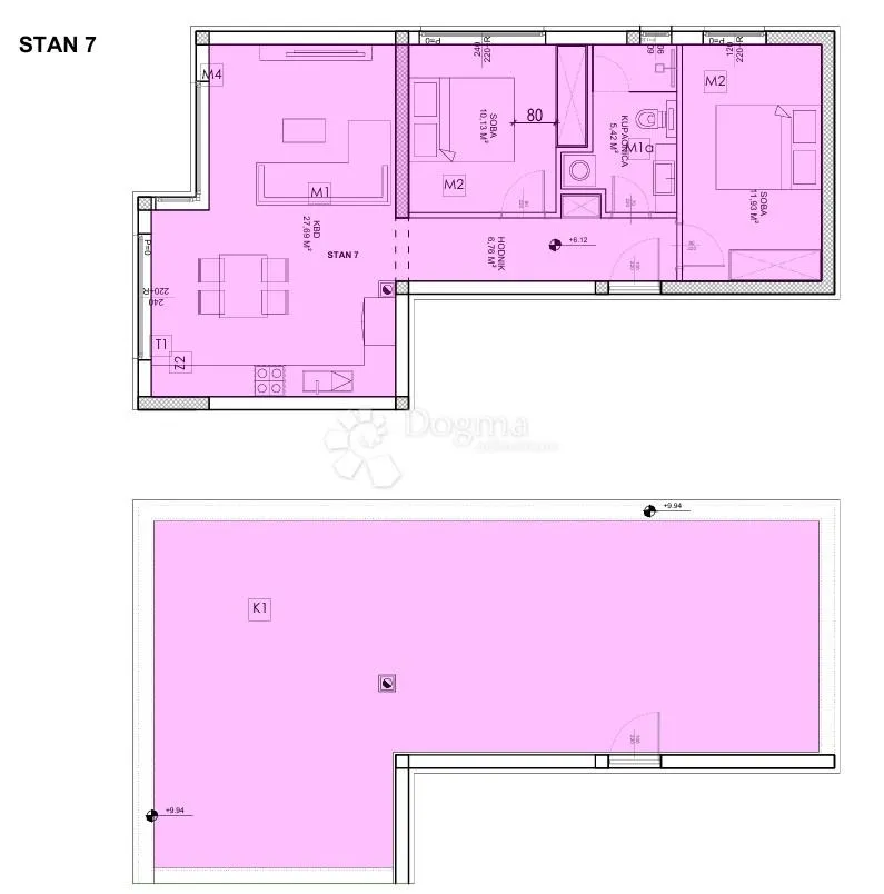 sv. petar na moru - s7 penthouse s panoramskim pogledom na more - slika 10