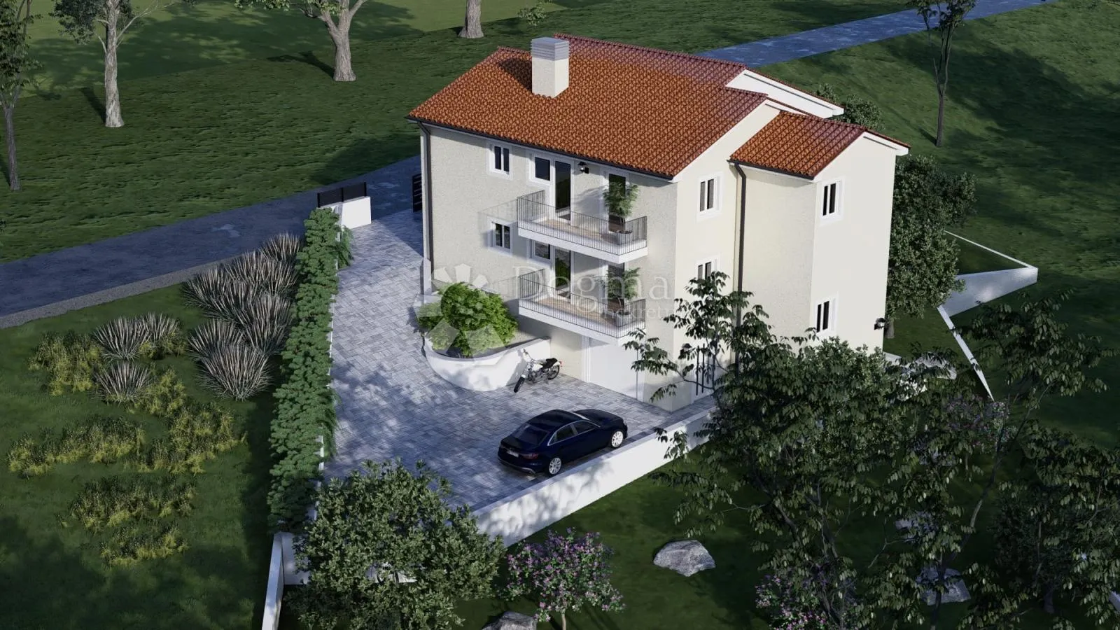 čavle - stan u roh-bau fazi/ 189,05 m2 - slika 3