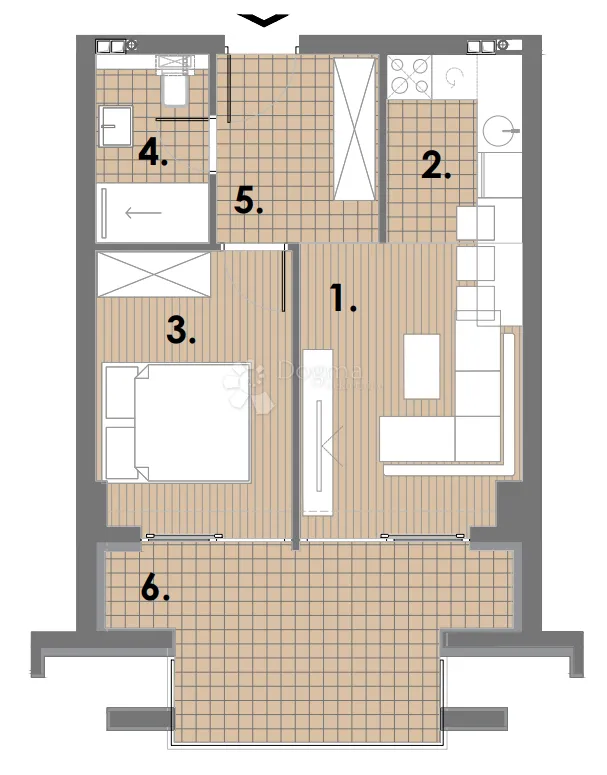 projekt jahorina - zgrada d apartman 80, potkrovlje - slika 4